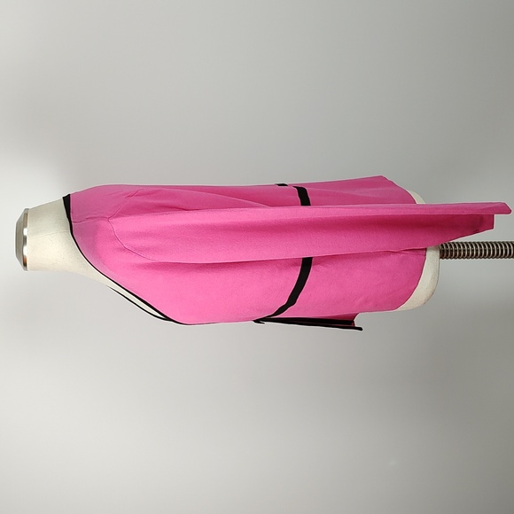 EUC Alfani Silk Blend Pink Black Trim Accent Bow Knit Sweater Blazer XL - Picture 4 of 11